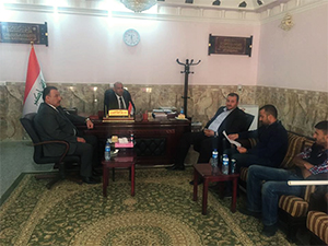 اجتماع مع رئيس لجنة الاستثمار في المحافظة